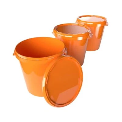 Image de Lot de 3 seaux avec couvercle 30 l Fabriqué en Allemagne Convient à un usage alimentaire, robuste et hermétique Seau conservation pour le stockage des aliments, fournitures bureau,