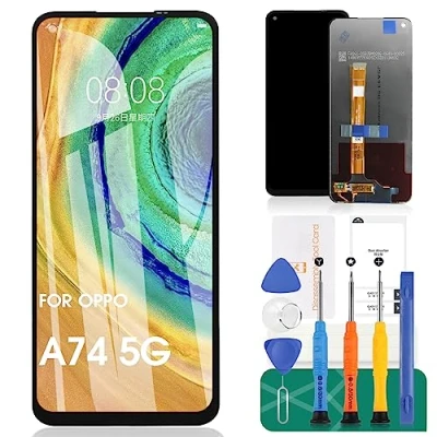 Image de pour Oppo A74 5G LCD Display A54 Screen Replacement Touch CPH2197 Digitizer Assembly CPH2195 Repair Kit(Black)