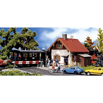 Image de Faller 120130 Gatekeepers Lodge Ho Scale Building Kit Construction, F120130, Multicolore, Taille Unique