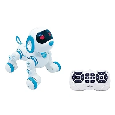 Image de Lexibook, Power Puppy® Jr, Mon Petit Chien Robot télécommandé à Dresser, avec Sons, Musique, Effets Lumineux, aboie et Marche comme Un Vrai Chien, Jouet pour garçons Filles, PUP01
