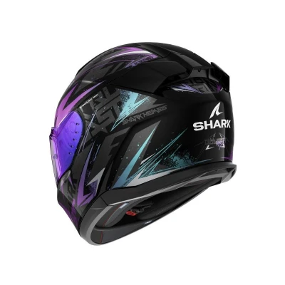Image de SHARK, Casque Moto intégral D SKWAL 3 Blast R Noir / Bleu Violet, M