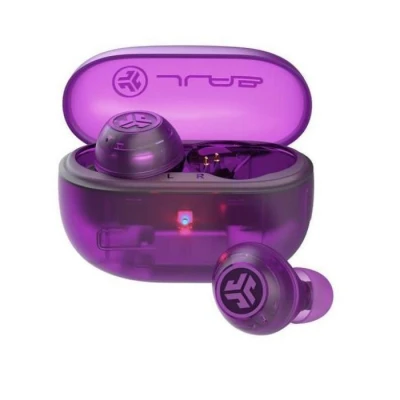 Image de JLab Go Pop ANC Casque True Wireless Stereo (TWS) Ecouteurs Appels/Musique Bluetooth Violet, Transparent Neuf