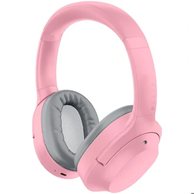 Image de Razer Opus X Casque sans Fil de Basse Latence avec Réduction Active du Bruit ANC (Haut parleurs 40mm, Microphone intégré, Jusqu&#039;à 40 Heures Batterie) Rose Quartz