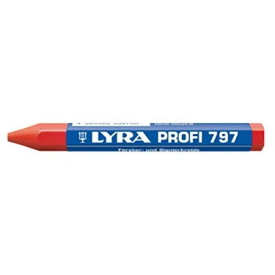 Image de Lyra 4870017 Forest Chalk, craie de signature pour surfaces en bois, humide et sec, Stabil à base d&#039;huile, Paquet 1, Rouge