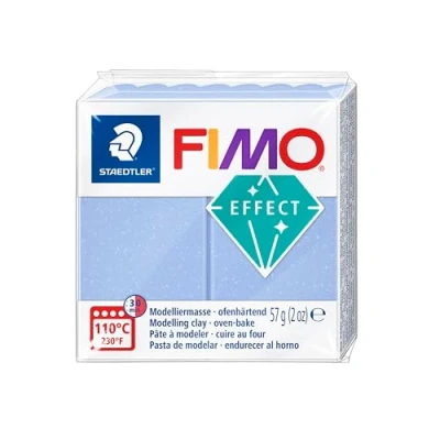 Image de STAEDTLER Fimo® effect Pain pâte à modeler 57 Grammes Effet pierre précieuse bleu agate 8020 386