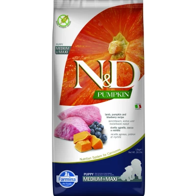 Image de N&amp;D Pumpkin nourriture pour chiots Agneau moyennes et grandes races 12 kg