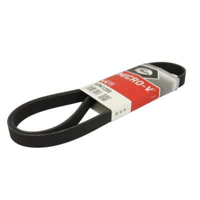 Image de GATES 6PK1250 Courroie Poly V 1250 6 Polyester, EPDM (éthylène propylène diène caoutchouc) RoadMax Value Line OPEL: Zafira B, Astra H GTC, Meriva A