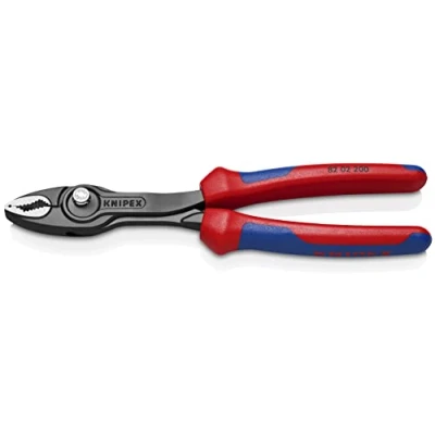 Image de KNIPEX TwinGrip Pince multiprise frontale, 200 mm, 4 22 préhension frontale et latérale, articulation entrepassée avec bouton poussoir, 82 02