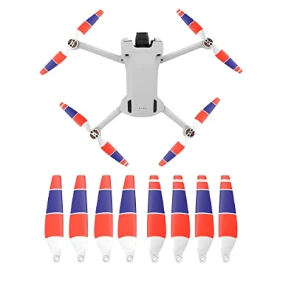Image de Fututech 8 pièces 6030F Hélice pour DJI Mini 3 Pro CCW CW Pièce de Rechange Réduction Bruit Bonne Elasticité Accessoire Drone Propeller (3couleur)