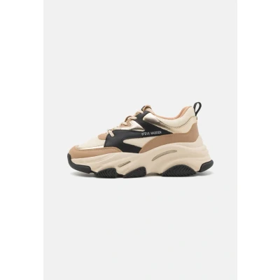 Image de Steve Madden Progressive Baskets basses, Femme, Taille: 40, Khaki/black Imitation cuir/textile