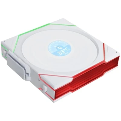 Image de Ventilateur LIANLI UNI FAN TL Ss fil LCD ARGB PWM RB 120mm Blanc Silencieux