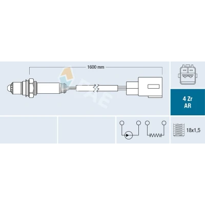 Image de FAE 75651 Sonde lambda OPEL: Astra H 3/5 portes, GTC, Caravan, VAUXHALL: Mk5
