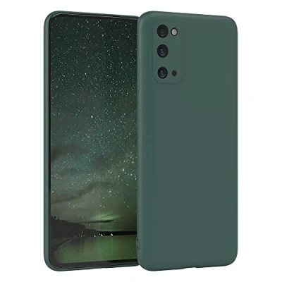 Image de EAZY CASE Coque de protection En silicone pour Samsung Galaxy S20 Vert Souple Résistant aux chocs Avec l&#039;appareil photo Fine TPU Bumper pin