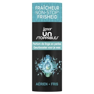 Image de Lenor Unstoppables, Parfum de Linge en Perles pour Lessive, 16 Lavages, Aérien, Fraîcheur Non stop jusqu&#039;à 12 Semaines Stockage