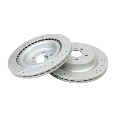 Image de QUARO Disque de frein MERCEDES BENZ: Classe ML, GLE SUV, Coupé 345mm 26mm 5 112mm rainuré/perforé peint QD1718 Disques frein,