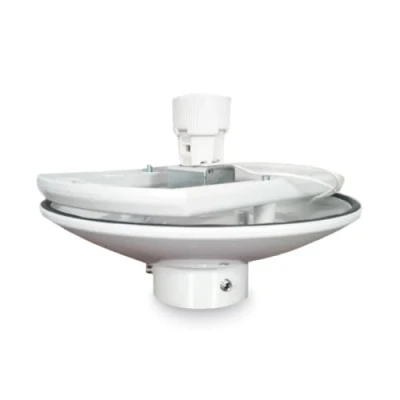 Image de EXTRUMOL Base lumineuse en polycarbonate gris pour globe lumineux avec bouche 17/19 cm Capuchon E 27 Luminaire extérieur