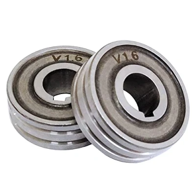 Image de 2x fil d&#039;alimentation rouleau d&#039;entraînement 30 * 10 10mm convient pour ssj 29A machine MIG MAG Welder Guide Equipment (1.6/1.6mm)