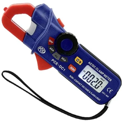 Image de pince ampèremétrique PCE Instruments DC1 Courant AC/DC et fréquence Ouverture de max. 18 mm