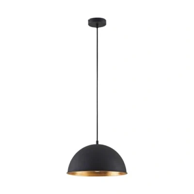 Image de Lindby Suspension Leya à intensité variable (Moderne) en Noir Métal e. a. pour Salon &amp; Salle manger (1 lampe,à E27), Luminaire, Lampe Plafond, Luminaire Plafonnier, Suspendue
