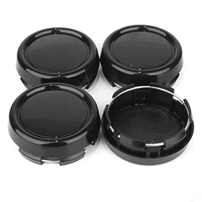 Image de Rhinotuning Lot de 4 Cache moyeux Ø: Front 79mm (3.1&quot;)/ Back 73mm (2.9&quot;) Noirs