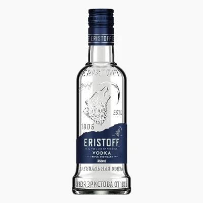 Image de ERISTOFF Vodka Premium, Filtrée au Charbon, Spirit Triple Distillée, 37,5 % Vol, 35cL / 350mL