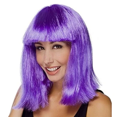 Image de P&#039;TIT Clown re68082 Perruque STAR, carré, violet