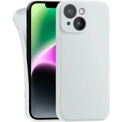Image de MyGadget Coque Compatible avec Apple iPhone 14 Case TPU Souple &amp; Soft Cover Protection Extra Fine Légère Étui Coloré Anti Choc et Rayures Blanc