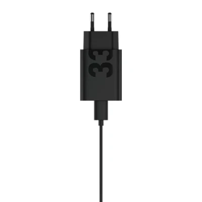 Image de Motorola Chargeur Turbo Power 33W, Universel USB Type C Ultra Rapide, Câble inclu, Original Charger, Matte Black
