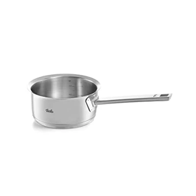 Image de Fissler Original Profi Collection Casserole à Queue en Acier Inoxydable (Ø 16 cm, 1,4 l) Petite lait, Graduation Intérieure Compatible Induction