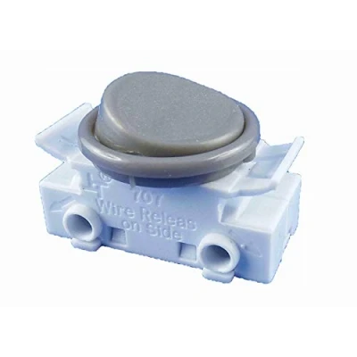 Image de interrupteur à bascule encastrable pour lampe 2 A 250 V Gris Convient comme de rechange les lampes cuisine encastrées (gris)