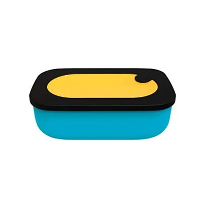 Image de Guzzini on The Go Lunchbox avec récipient, ramasse viers &amp; du ciotto, 20 x 12 H 7 cm, 900 Jaune