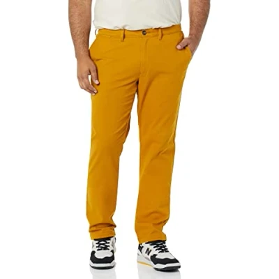 Image de Amazon Essentials Pantalon Chino Extensible, Style Décontracté, Coupe Skinny Homme, Brun Muscade, 33W / 29L