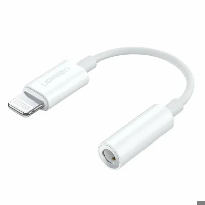 Image de UGREEN Adaptateur Lightning Jack 3.5mm Certification MFi Auxiliaire Stéréo Audio Compatible avec iPhone 14 Pro Max 13 Mini 12 Se 11 XR XS X 8 7 Plus Blanc