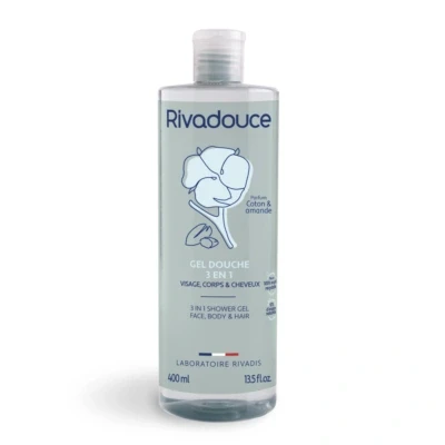 Image de Rivadouce Gel Douche 3en1 Coton &amp; Amande 400 ml