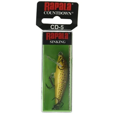 Image de Rapala Leurre de Pêche CountDown Matériel avec Construction Balsa d&#039;Eau Douce Profondeur Nage 0.9 1.8m Taille 5cm / 5g Fabriqué en Estonie Artistic