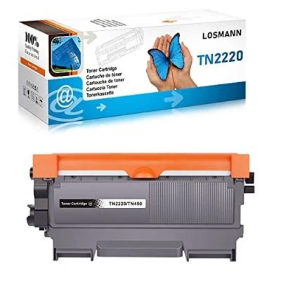 Image de LOSMANN 1x Toner compatible avec Brother TN 2220 TN2220 2010 TN2010 pour DCP 7055 W 7057 7060 D N 7065 DN 7070 DW, Fax 2840 2845 2940 2950, HL 2130 R 2132 2135 2200 2215 2230 2240 L Series