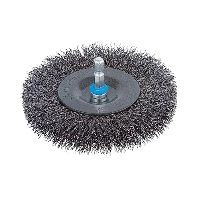 Image de wolfcraft 2103000 Brosse métal circulaire torsadé Tige 6 mm Diamètre 100 x 20