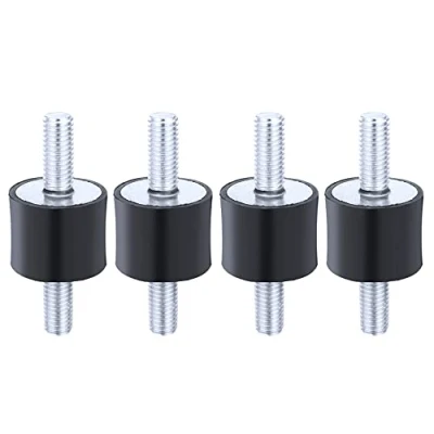 Image de CENPEK 4pcs M6 20 * 15 Supports de Bobine en Caoutchouc Anti Vibration Isolateur Amortisseur avec Double Filetage mâle Goujons à vis pour compresseurs d&#039;air Moteurs Diesel