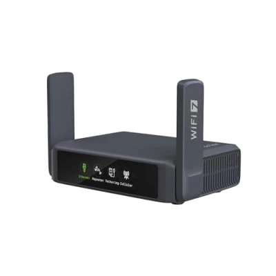 Image de GL.iNet GL BE3600 (Slate 7) Routeur de voyage portable, Gigabit Wi Fi 7 double bande poche, OpenVPN et Wireguard pour publique hôtelière, Entreprises/Aux Croisières/RV/Aux avions