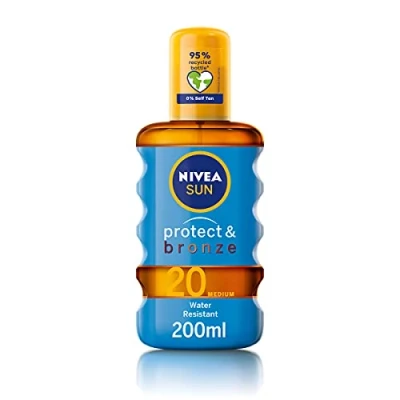 Image de NIVEA Sun Protect and Bronze Tan Activating Protecting Oil Medium SPF 20 200 ml by