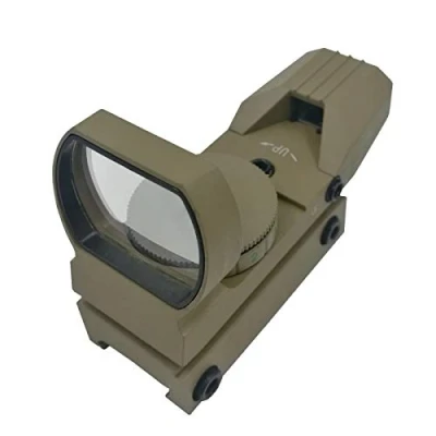 Image de Hauska Tactique Viseur Airsoft Point Rouge Chasse 4 Réticule 5 Luminosité Réglages (Jaune)