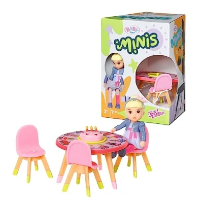Image de BABY born Minis Set Joyeux anniversaire avec Lea 906170 Poupée de 7 cm des accessoires exclusifs et 1 corps mobile pour un jeu réaliste Convient aux enfants 3 ans+