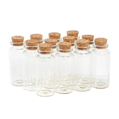 Image de Magic Season Bouteilles en Verre décoratives (12 pcs avec Bouchon 30 ml/3 cm D/7,6 H)