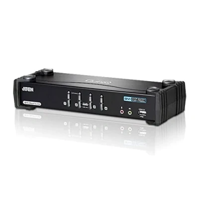 Image de Aten CS1784A AT G Commutateur KVMP USB/DVI Noir