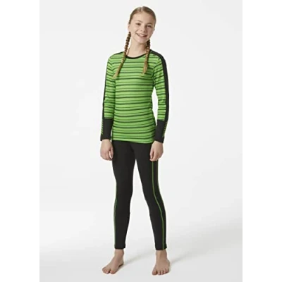 Image de Helly Hansen Mixte enfant Jr Graphic Lifa Merino Set Pants, Vert, 16 ans EU