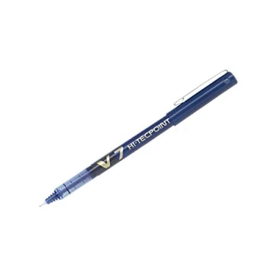 Image de Pilot Hi Tecpoint V7 Medium Point Liquid Ink Pen Blue (Box of 12 units)