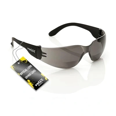Image de lunettes Grafter à double foyer légères, de lecture, sécurité, vélo, sport certifiées CE En166 F par VoltX , Gris