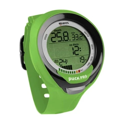 Image de Mares Puck Pro Computer Subacqua Adulte Unisexe Couleur : Lim/Noir Taille Une