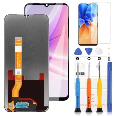 Image de Écran LCD pour OPPO A57 4G CPH2387/OPPO A57s CPH2385 Display Digitizer Assembly Verre de Remplacement Tactile avec Outils(6,56&quot;, Pas 5G)