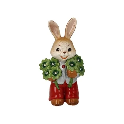 Image de Goebel Figurine Lapin « Viel Glück » en faïence Dimensions : 6,5 x 4,5 12 cm 66 845 88 1